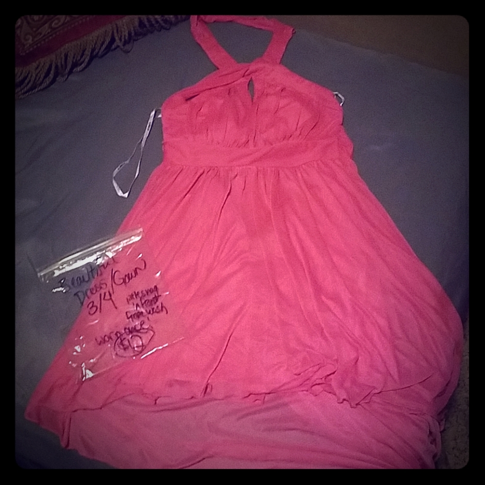 B.DARLIN BEATIFUL CROSS BACK DRESS, SALSA CUT!